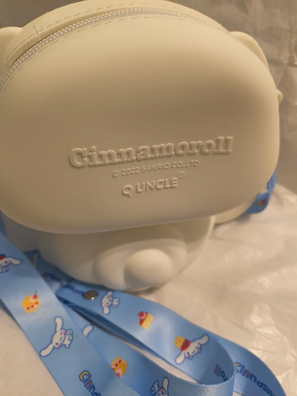 Sanrio Cinnamoroll Heart Crossbody Bag - White with Blue & Pink Accents